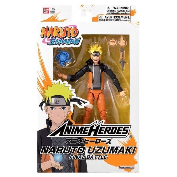 Figurine Anime Heroes - Bandai - Naruto Shippuden - Naruto Uzumaki (Final Battle) - 17 cm Figurine Anime Heroes - Bandai - Naruto Shippuden - Naruto Uzumaki (Final Battle) - 17 cm