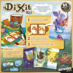 LIBELLUD Dixit Kids - Jeu coopératif enfants - association d'images - 84 cartes illustrées - des 6 ans - jeu société familia