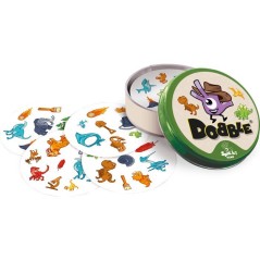 Jeu Dobble Dinosaures - Jeu d'observation et rapidité - Des 4 ans - 2 a 8 joueurs - 15 min - Best-seller famille - Zygomatic