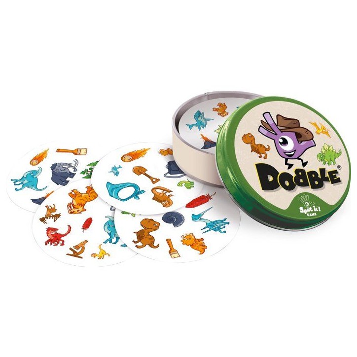 Jeu Dobble Dinosaures - Jeu d'observation et rapidité - Des 4 ans - 2 a 8 joueurs - 15 min - Best-seller famille - Zygomatic Jeu Dobble Dinosaures - Jeu d'observation et rapidité - Des 4 ans - 2 a 8 joueurs - 15 min - Best-seller famille - Zygomatic