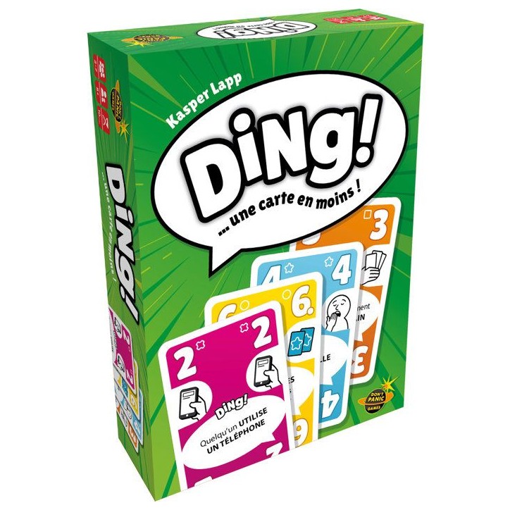 DON'T PANIC GAMES Jeu de cartes ambiance - DING! - 2 a 7 joueurs - Des 8 ans - fun et rapide - parties express - version frança DON'T PANIC GAMES Jeu de cartes ambiance - DING! - 2 a 7 joueurs - Des 8 ans - fun et rapide - parties express - version frança