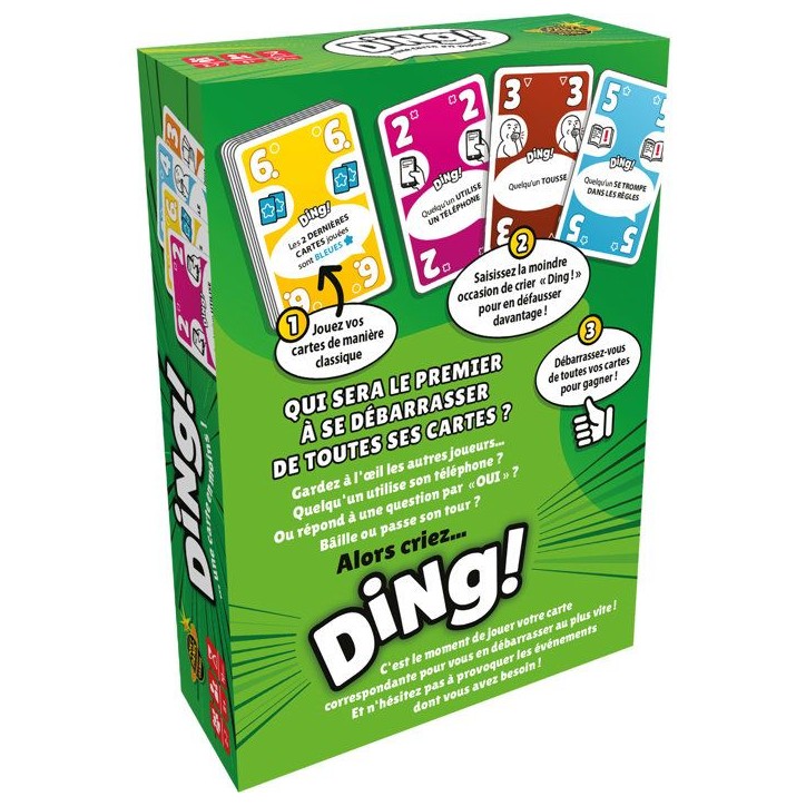 DON'T PANIC GAMES Jeu de cartes ambiance - DING! - 2 a 7 joueurs - Des 8 ans - fun et rapide - parties express - version frança DON'T PANIC GAMES Jeu de cartes ambiance - DING! - 2 a 7 joueurs - Des 8 ans - fun et rapide - parties express - version frança