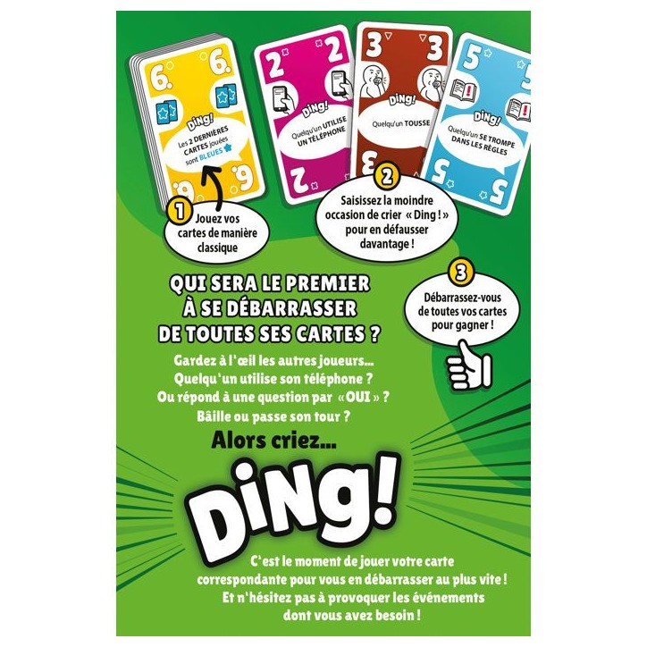 DON'T PANIC GAMES Jeu de cartes ambiance - DING! - 2 a 7 joueurs - Des 8 ans - fun et rapide - parties express - version frança DON'T PANIC GAMES Jeu de cartes ambiance - DING! - 2 a 7 joueurs - Des 8 ans - fun et rapide - parties express - version frança