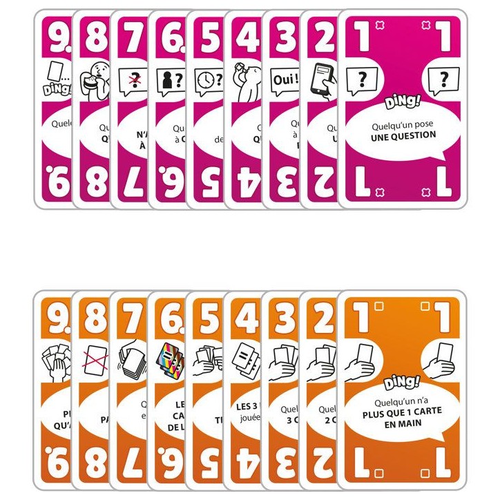 DON'T PANIC GAMES Jeu de cartes ambiance - DING! - 2 a 7 joueurs - Des 8 ans - fun et rapide - parties express - version frança DON'T PANIC GAMES Jeu de cartes ambiance - DING! - 2 a 7 joueurs - Des 8 ans - fun et rapide - parties express - version frança