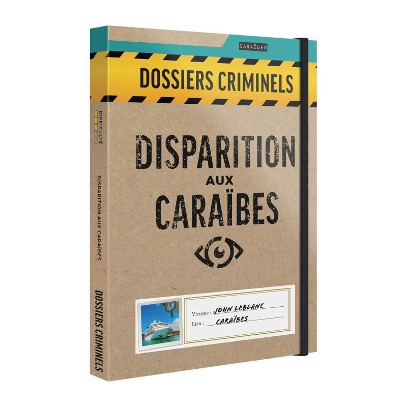 Disparition aux Caraibes - Asmodee - Jeu d'enquete - Des 18 ans - Fabr