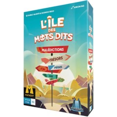 ASMODEE Jeu de société L'île des mots dits - 2 a 10 joueurs - Des 10 ans - Parties de 20 min - Jeu coopératif ou compétitif
