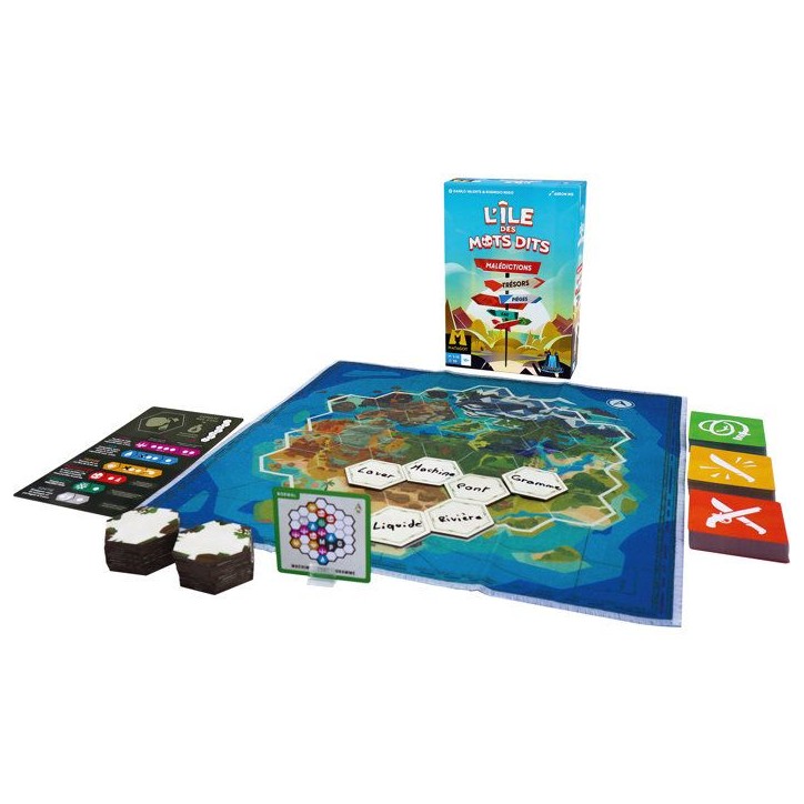 ASMODEE Jeu de société L'île des mots dits - 2 a 10 joueurs - Des 10 ans - Parties de 20 min - Jeu coopératif ou compétitif ASMODEE Jeu de société L'île des mots dits - 2 a 10 joueurs - Des 10 ans - Parties de 20 min - Jeu coopératif ou compétitif