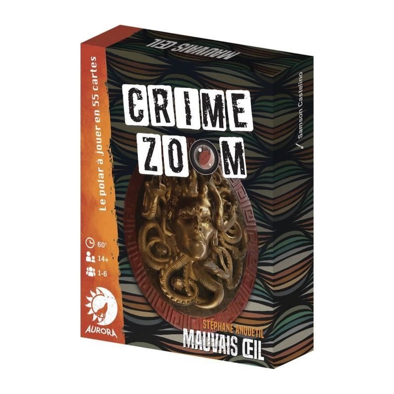 Crime Zoom : Mauvais oeil - Asmodee - Jeu d'enquete - Des 14 ans - 30
