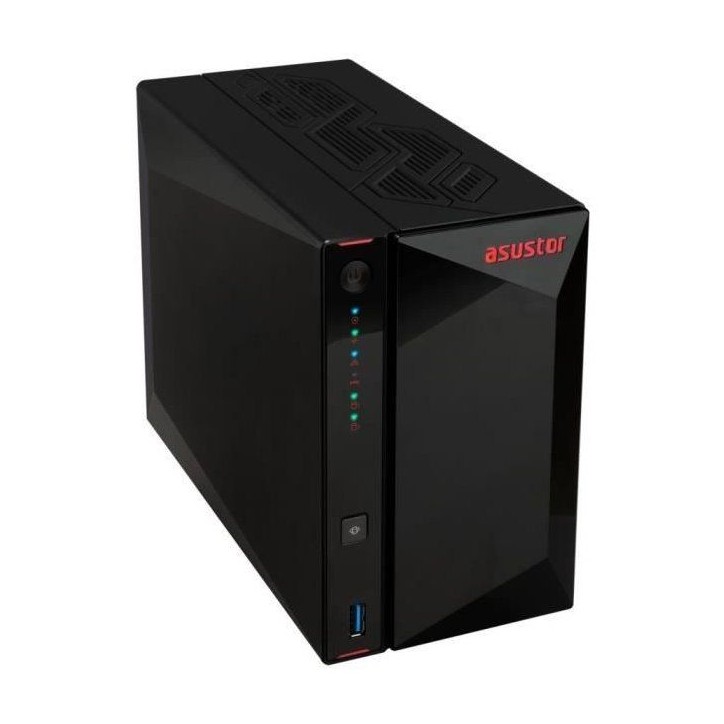 Serveur NAS - ASUSTOR - AS5402T Nimbustor 2 Gen2 - Intel Celeron Quad-Core 2.0GHz - 4GB DDR4 - 2x 2.5GbE Serveur NAS - ASUSTOR - AS5402T Nimbustor 2 Gen2 - Intel Celeron Quad-Core 2.0GHz - 4GB DDR4 - 2x 2.5GbE