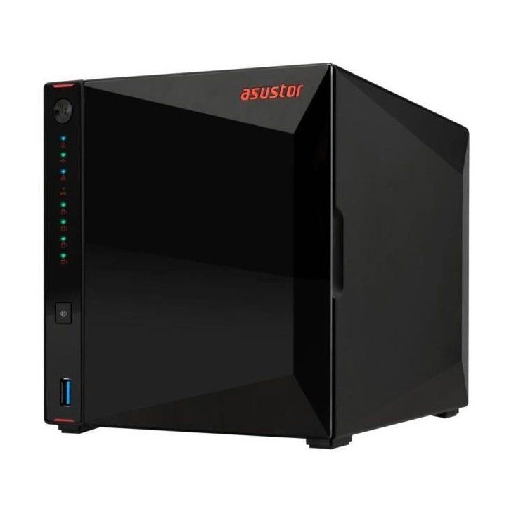 Serveur NAS - ASUSTOR - AS5404T Nimbustor 4 Gen2 - Quad-Core 2.0GHz - 4GB DDR4 - 2x 2.5GbE - 4 baies Serveur NAS - ASUSTOR - AS5404T Nimbustor 4 Gen2 - Quad-Core 2.0GHz - 4GB DDR4 - 2x 2.5GbE - 4 baies