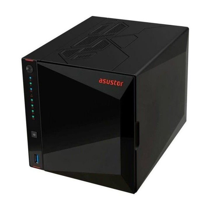 Serveur NAS - ASUSTOR - AS5404T Nimbustor 4 Gen2 - Quad-Core 2.0GHz - 4GB DDR4 - 2x 2.5GbE - 4 baies Serveur NAS - ASUSTOR - AS5404T Nimbustor 4 Gen2 - Quad-Core 2.0GHz - 4GB DDR4 - 2x 2.5GbE - 4 baies