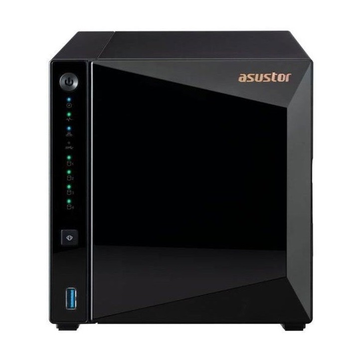 Serveur NAS - ASUSTOR - AS3304T v2 Drivestor 4 Pro Gen2 - Quad-Core 1.7GHz - 2GB DDR4 - 2.5GbE - 4 baies Serveur NAS - ASUSTOR - AS3304T v2 Drivestor 4 Pro Gen2 - Quad-Core 1.7GHz - 2GB DDR4 - 2.5GbE - 4 baies