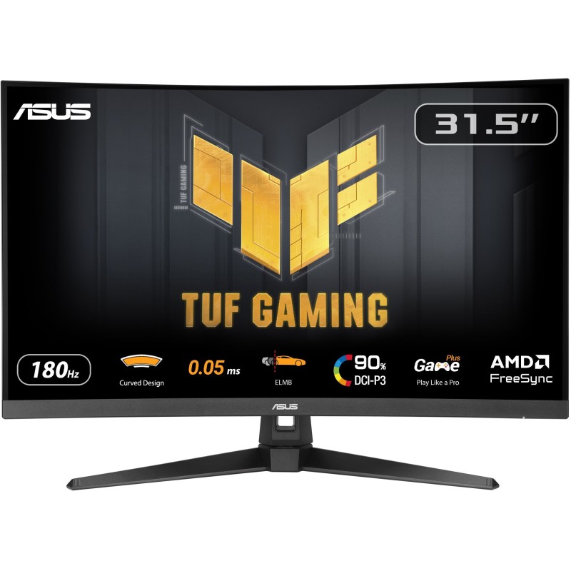 Ecran PC Gamer incurvé - ASUS TUF Gaming - 31,5 - QHD - 180Hz - Dalle
