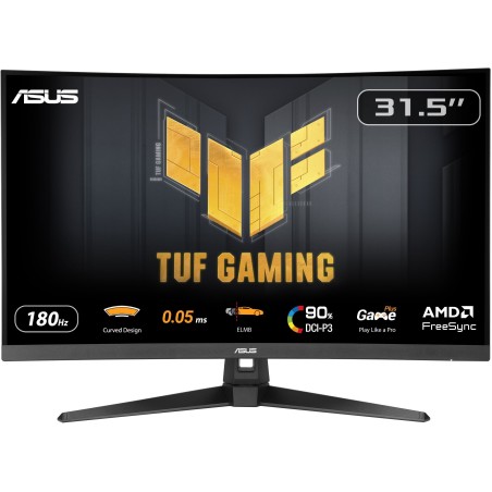 Ecran PC Gamer incurvé - ASUS TUF Gaming - 31,5 - QHD - 180Hz - Dalle
