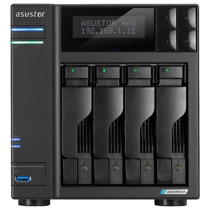 Serveur NAS - ASUSTOR - Lockerstor 4 Gen2 AS6704T V2 - 4 baies - 4 Go RAM Serveur NAS - ASUSTOR - Lockerstor 4 Gen2 AS6704T V2 - 4 baies - 4 Go RAM