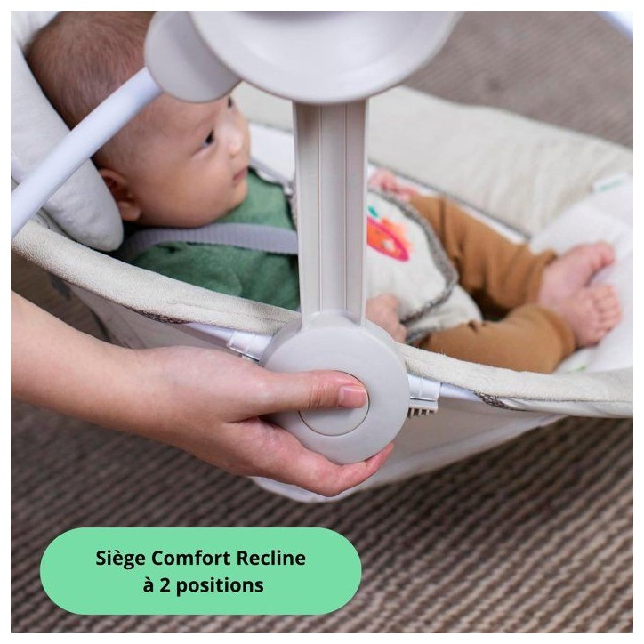 INGENUITY Balancelle bébé électrique portable Soothe 'n Delight™ - Cozy Kingdom™ avec mélodies - 0m+ INGENUITY Balancelle bébé électrique portable Soothe 'n Delight™ - Cozy Kingdom™ avec mélodies - 0m+