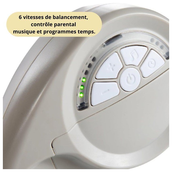 INGENUITY Balancelle bébé électrique portable Soothe 'n Delight™ - Cozy Kingdom™ avec mélodies - 0m+ INGENUITY Balancelle bébé électrique portable Soothe 'n Delight™ - Cozy Kingdom™ avec mélodies - 0m+