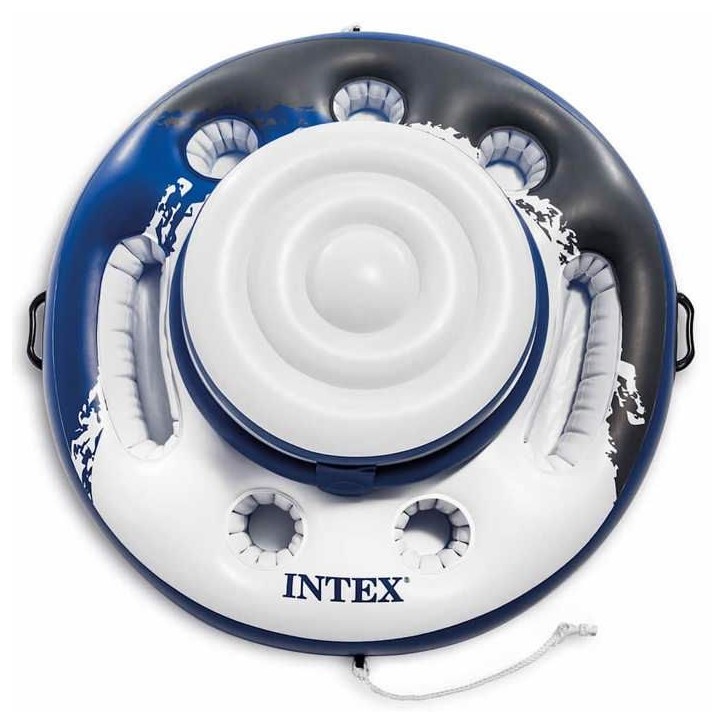 Glaciere gonflable - INTEX - Glaciere Gonflable flottante pour piscine - 5 supports boisson - 30 canettes Glaciere gonflable - INTEX - Glaciere Gonflable flottante pour piscine - 5 supports boisson - 30 canettes