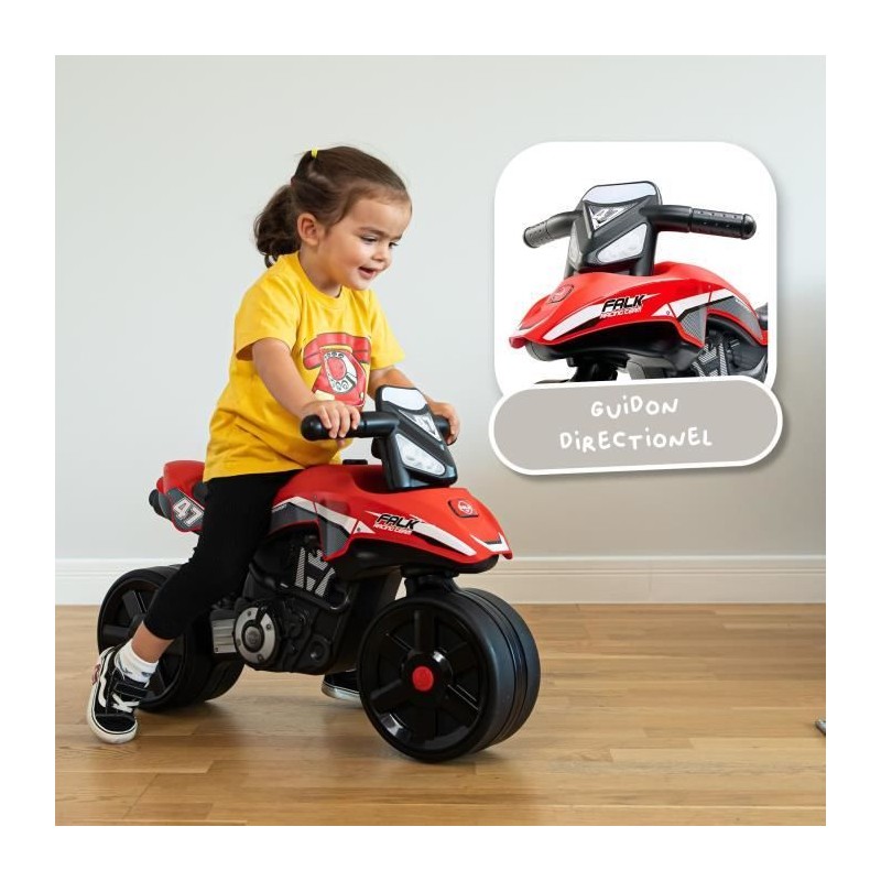 Draisienne Moto Racing Team - FALK - Larges roues et Guidon directionn
