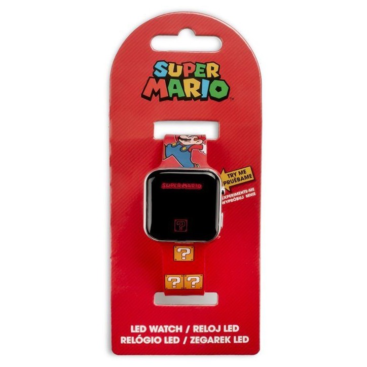 Montre LED - KIDS LICENSING - Super Mario - Des 4 ans - Rouge Montre LED - KIDS LICENSING - Super Mario - Des 4 ans - Rouge