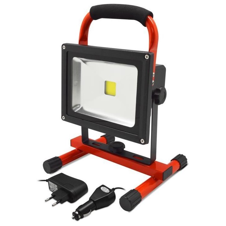 Projecteur Led rechargeable - I-Watts - I-SPR20W-1400 - 20 W - 1400 lumens - Angle d'éclairage 120° Projecteur Led rechargeable - I-Watts - I-SPR20W-1400 - 20 W - 1400 lumens - Angle d'éclairage 120°