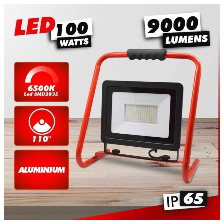 Projecteur Led - I-Watts - I-SPB100W-9000SMD - 100 W - 9000 lumens Projecteur Led - I-Watts - I-SPB100W-9000SMD - 100 W - 9000 lumens