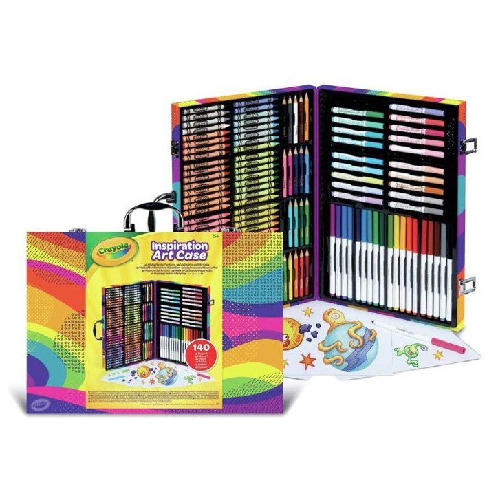 Malette de coloriage - CRAYOLA - Inspiration Art Case - Coffret créatif - 140 pieces - Des 4 ans Malette de coloriage - CRAYOLA - Inspiration Art Case - Coffret créatif - 140 pieces - Des 4 ans