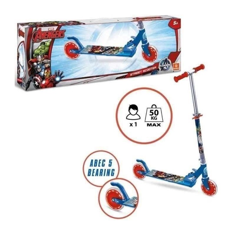 Patinette 2 roues - MARVEL - Avengers - Pliable - Guidon ajustable - R