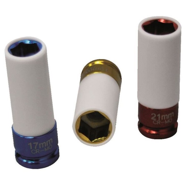 3 Douilles a choc 1/2 - PRECISION STEEL - 17-19-21 mm