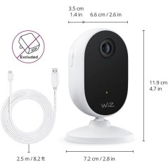 Caméra connectée - WIZ - Intérieur - Détection son et mouvement -