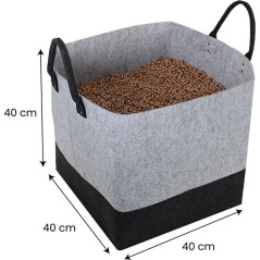Sac a granulés en feutrine - EDA - Jura Montania - 60 L - Capacité 4