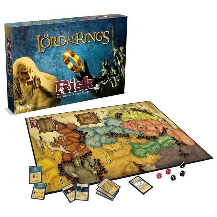 Risk Le Seigneur des Anneaux - Conquete des territoires en Terre du Milieu, Jeu de société - WINNING MOVES Risk Le Seigneur des Anneaux - Conquete des territoires en Terre du Milieu, Jeu de société - WINNING MOVES