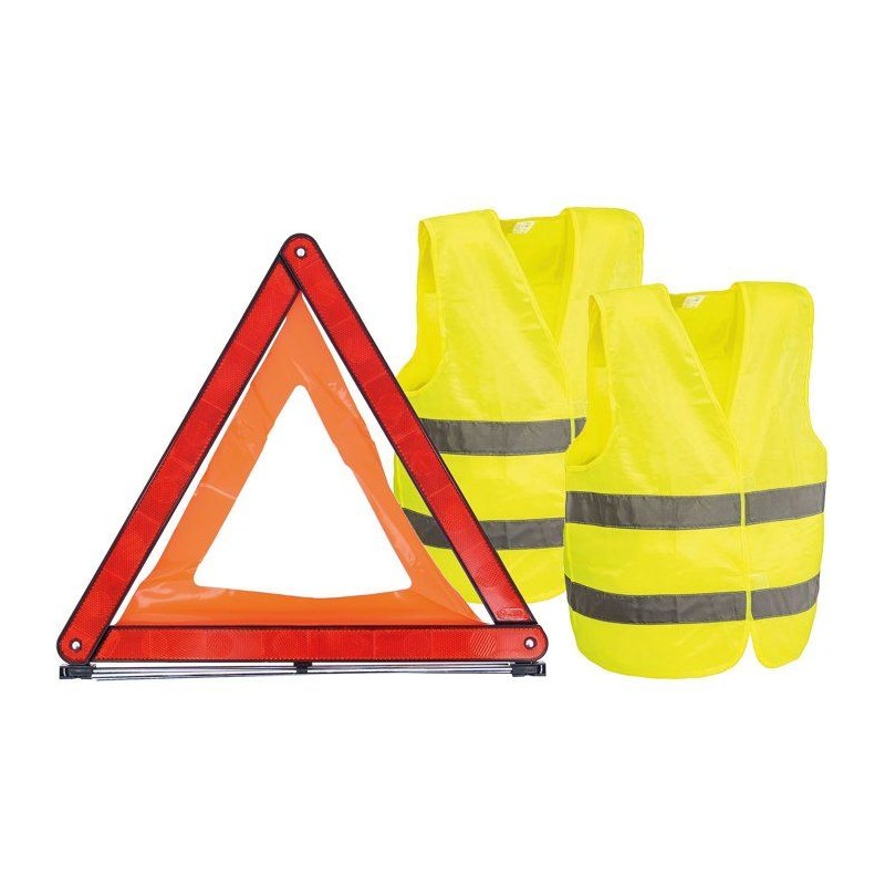 Kit de sécurité - CARLINEA - 1 triangle de présignalisation et de 2