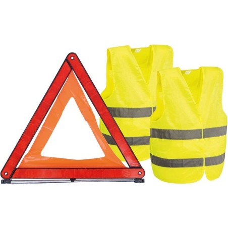Kit de sécurité - CARLINEA - 1 triangle de présignalisation et de 2