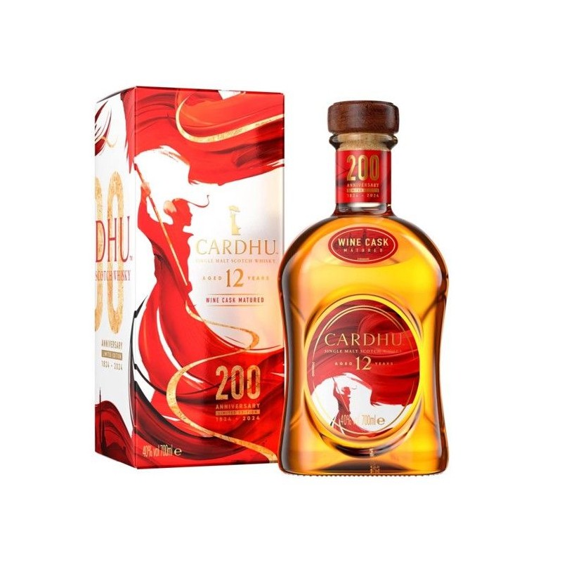 Cardhu Single Malt Scotch - Whisky 12 ans - 200th Anniversary - 40,0 %