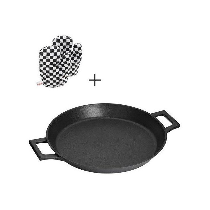 Sauteuse - INOXIBAR - Absolut Black 32 cm - aluminium fondu - antiadhésif Greblon - induction