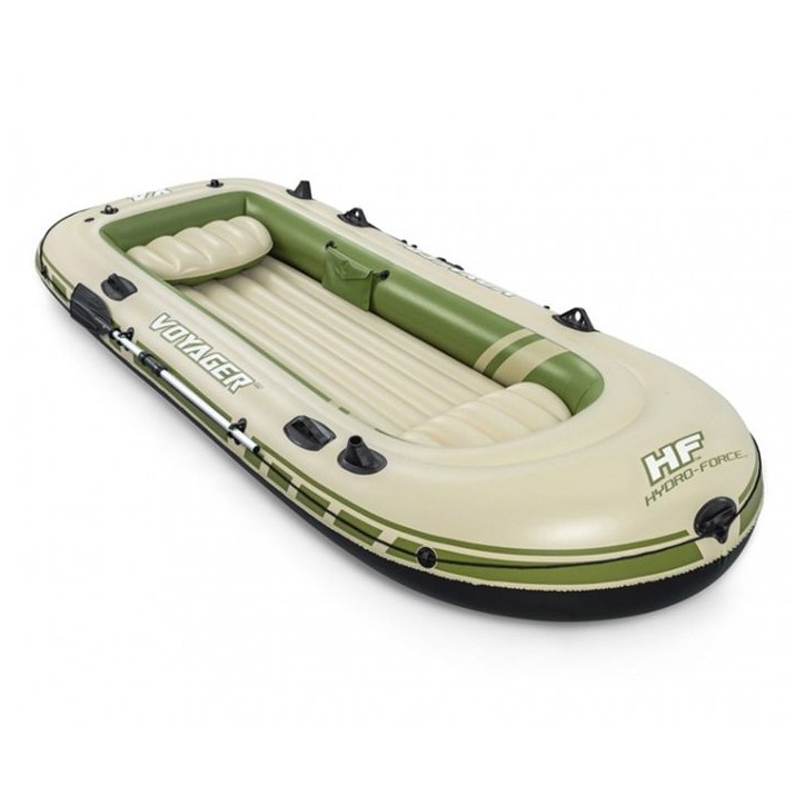 BATEAU GONFLABLE VOYAGERA© X4 SET HYDRO-FORCEA©, 350 X 145 CM, 4 ADULTES