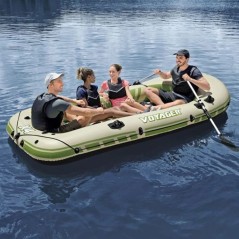 BATEAU GONFLABLE VOYAGERA© X4 SET HYDRO-FORCEA©, 350 X 145 CM, 4 ADU