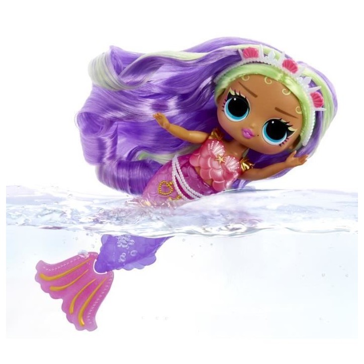 L.O.L. Surprise! Tweens - Sirene Cléo - Poupée avec queue de sirene qui change de couleur, Nageoire mobile, Accessoires - 4 an