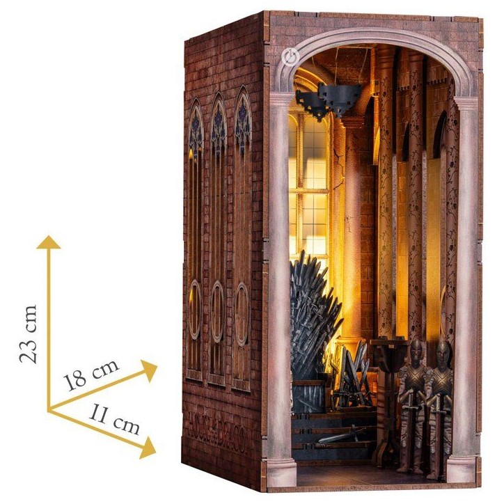 Book Nook - Kit DIY a construire Maquette 3D Serre Livre - REVELL - Tiny Adventures - Game of Thrones - Le trône de fer - LED Book Nook - Kit DIY a construire Maquette 3D Serre Livre - REVELL - Tiny Adventures - Game of Thrones - Le trône de fer - LED