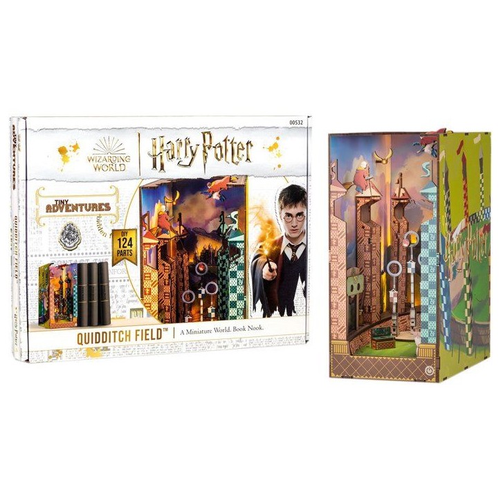 Book Nook - Kit DIY a construire Maquette 3D Serre Livre - REVELL - Tiny Adventures - Harry Potter - Terrain de Quidditch - LED Book Nook - Kit DIY a construire Maquette 3D Serre Livre - REVELL - Tiny Adventures - Harry Potter - Terrain de Quidditch - LED