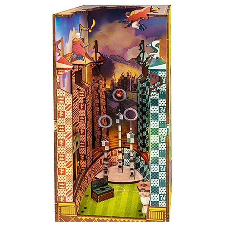 Book Nook - Kit DIY a construire Maquette 3D Serre Livre - REVELL - Tiny Adventures - Harry Potter - Terrain de Quidditch - LED Book Nook - Kit DIY a construire Maquette 3D Serre Livre - REVELL - Tiny Adventures - Harry Potter - Terrain de Quidditch - LED