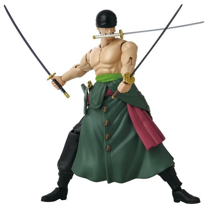 Figurine Anime Heroes - BANDAI - One Piece Zoro Style 3 épées 17 cm - 16 points d'articulation Figurine Anime Heroes - BANDAI - One Piece Zoro Style 3 épées 17 cm - 16 points d'articulation
