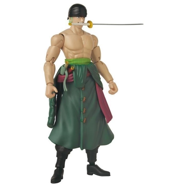 Figurine Anime Heroes - BANDAI - One Piece Zoro Style 3 épées 17 cm - 16 points d'articulation Figurine Anime Heroes - BANDAI - One Piece Zoro Style 3 épées 17 cm - 16 points d'articulation