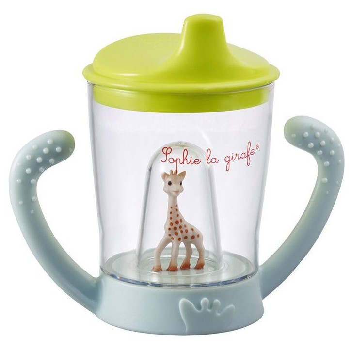 Tasse anti-fuite - SOPHIE LA GIRAFE - Bec ergonomique - 2 poignées - Valve anti-goutte Tasse anti-fuite - SOPHIE LA GIRAFE - Bec ergonomique - 2 poignées - Valve anti-goutte