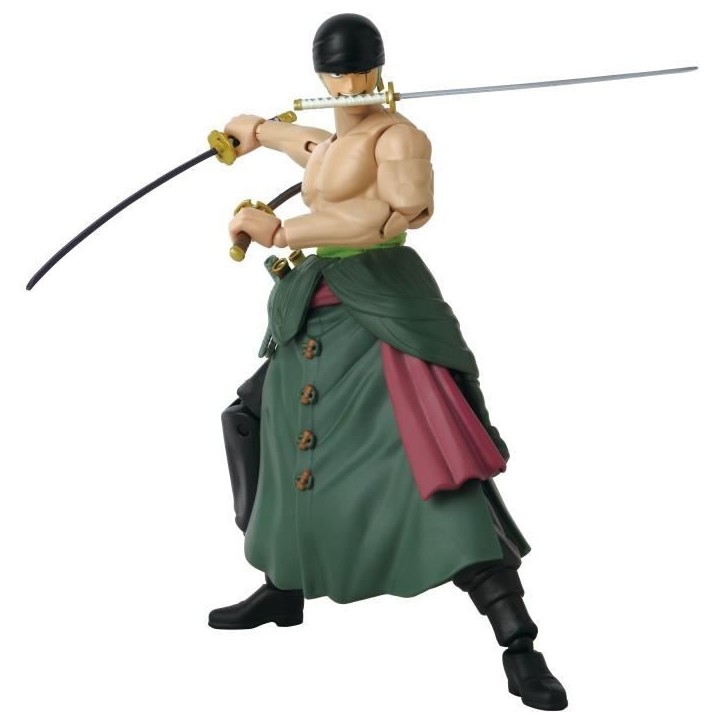 Figurine Anime Heroes - BANDAI - One Piece Zoro Style 3 épées 17 cm - 16 points d'articulation Figurine Anime Heroes - BANDAI - One Piece Zoro Style 3 épées 17 cm - 16 points d'articulation