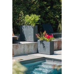 Jardiniere Muret Loft L - EDA - Volcania - 46 L - Intérieur/Extérieu