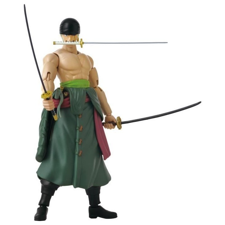 Figurine Anime Heroes - BANDAI - One Piece Zoro Style 3 épées 17 cm - 16 points d'articulation Figurine Anime Heroes - BANDAI - One Piece Zoro Style 3 épées 17 cm - 16 points d'articulation