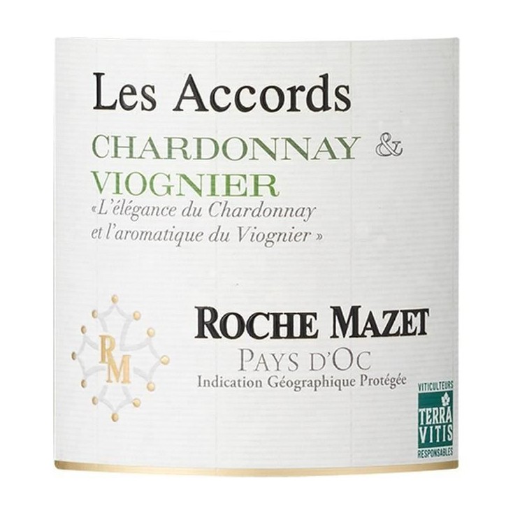 Les Accords Roche Mazet 2025 Viognier Chardonnay Pays d'Oc - Vin blanc de Languedoc