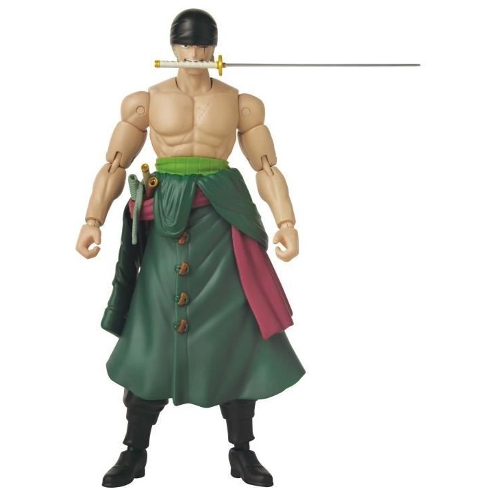 Figurine Anime Heroes - BANDAI - One Piece Zoro Style 3 épées 17 cm - 16 points d'articulation Figurine Anime Heroes - BANDAI - One Piece Zoro Style 3 épées 17 cm - 16 points d'articulation